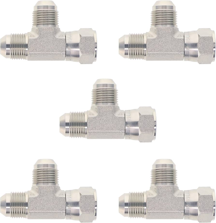 Amazon.com: HYDRAULICS DIRECT | 6602-04-04-04-PK05 | Run Tee 1/4